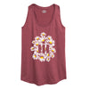 Classic IH Logo Daisy Knock Out Womens Racerback Tank