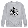 Cow Print IH Logo Womens Crew Fleece