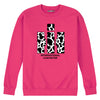 Cow Print IH Logo Womens Crew Fleece