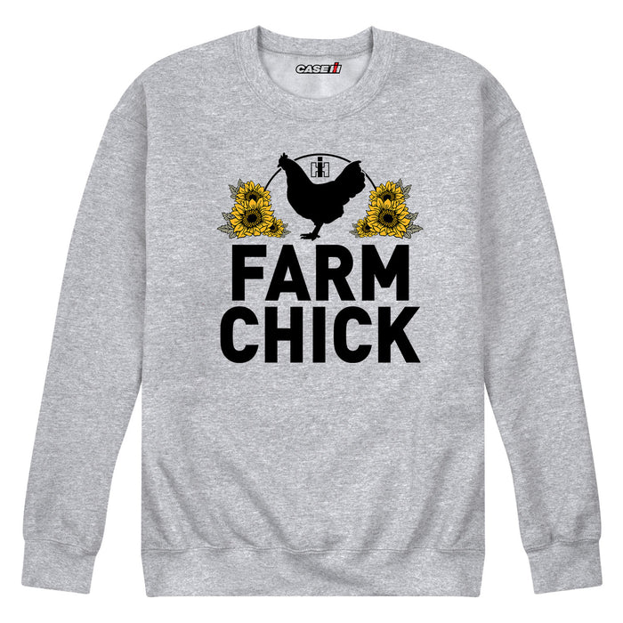 Farm Chick Always In Womens Crew Fleece