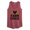 Farm Chick Always In Style Womens Racerback Tank