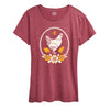 IH Chicken and Flowers Womens Short Sleeve Tee