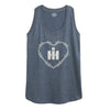 IH Logo Barbed Heart Womens Racerback Tank