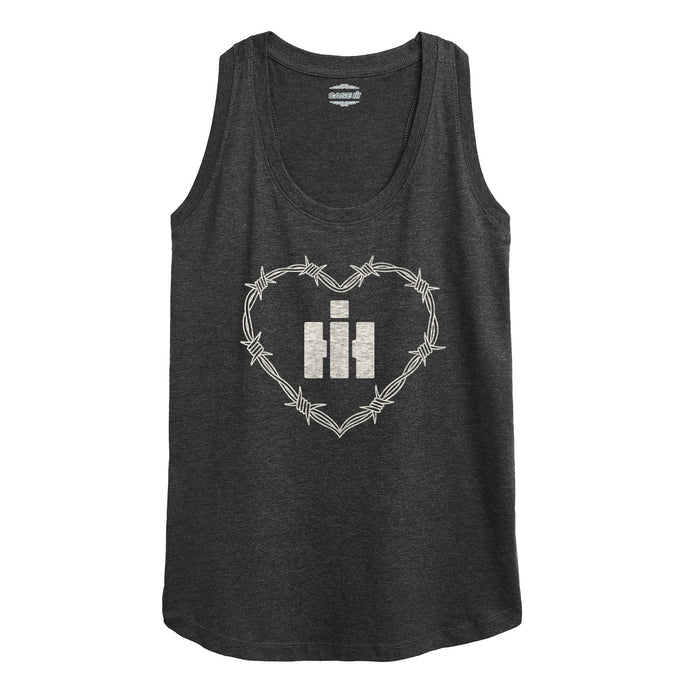 IH Logo Barbed Heart Womens Racerback Tank