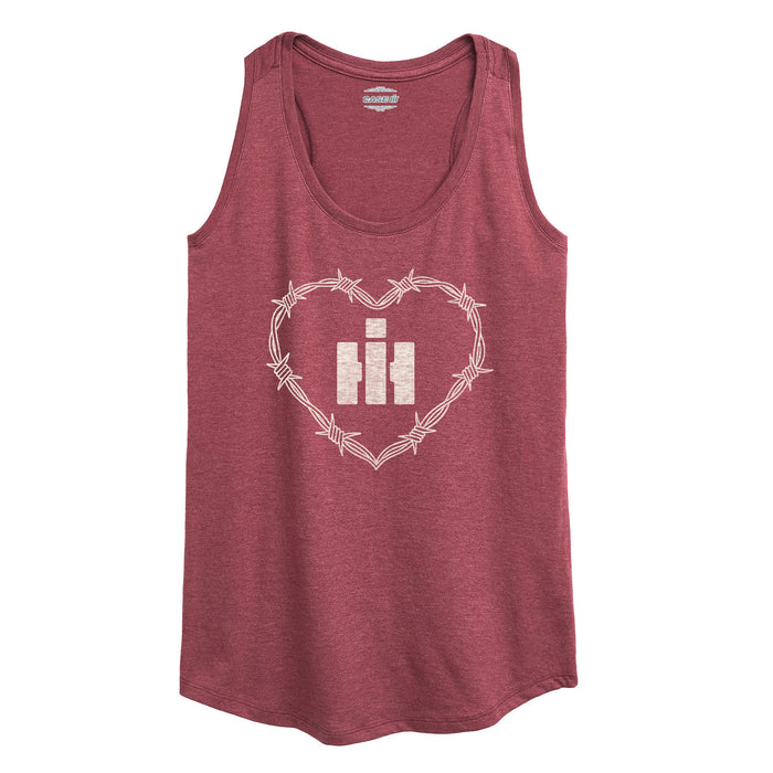 IH Logo Barbed Heart Womens Racerback Tank