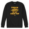 This is My Crop Top Womens Crew Fleece