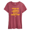 This is My Crop Top Womens Short Sleeve Tee