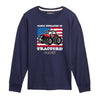 Case IH Easily Distracted Tractors Kids Long Sleeve Tee