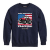 Case IH Easily Distracted Tractors Kids Crew Fleece