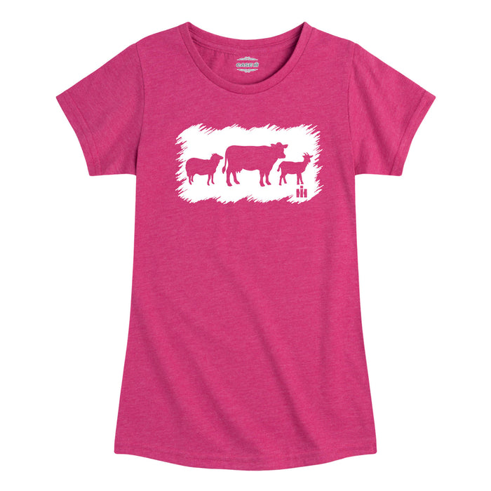 IH Farm Animal Sketchy Girls Short Sleeve Tee
