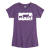 IH Farm Animal Sketchy Girls Short Sleeve Tee