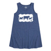 IH Farm Animal Sketchy Girls Aline Dress