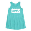 IH Farm Animal Sketchy Girls Aline Dress