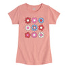 IH Flower Pattern Girls Short Sleeve Tee