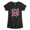 IH Patriotic Flowers Girls Short Sleeve Tee