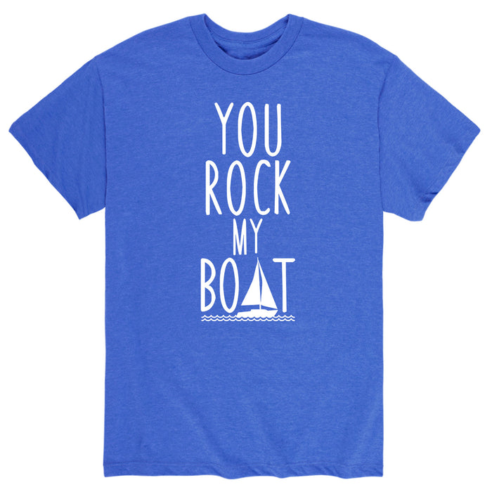You Rock My Boat, Slim Text Men's Short Sleeve T-Shirt