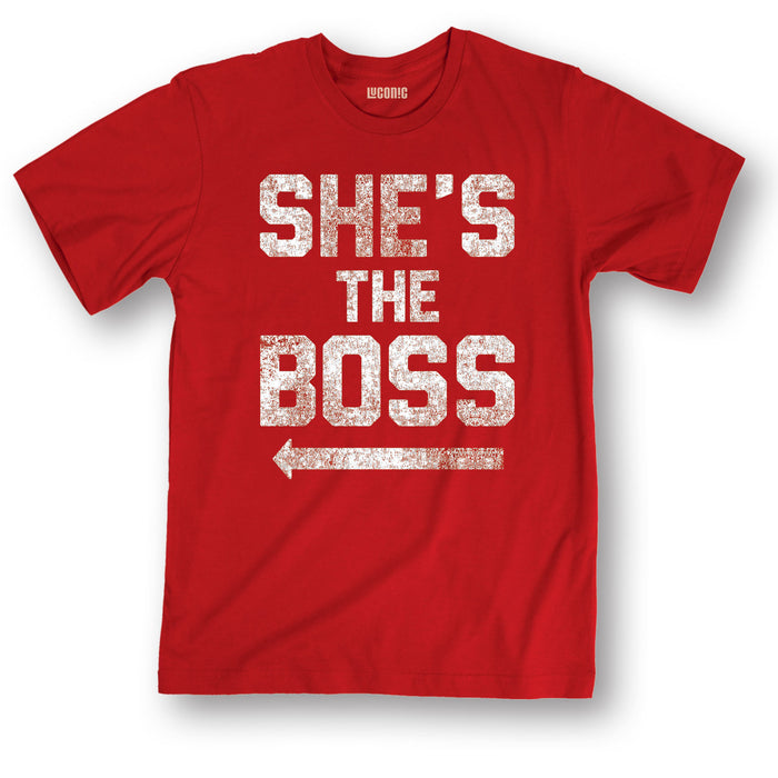 She's The Boss (Couples Set) Men's Short Sleeve T-Shirt