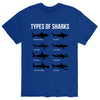 Types Of Sharks Grid Adult Short Sleeve Tee