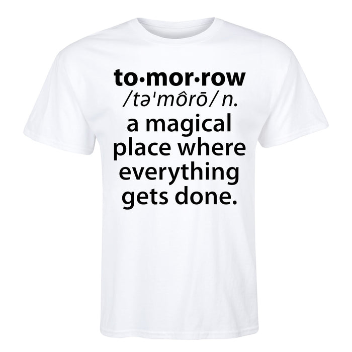 Tomorrow Definition Men's Short Sleeve T-Shirt