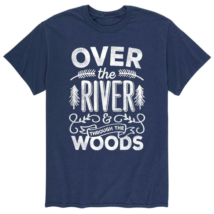 Over The River And Through The Woods Men's Short Sleeve T-Shirt