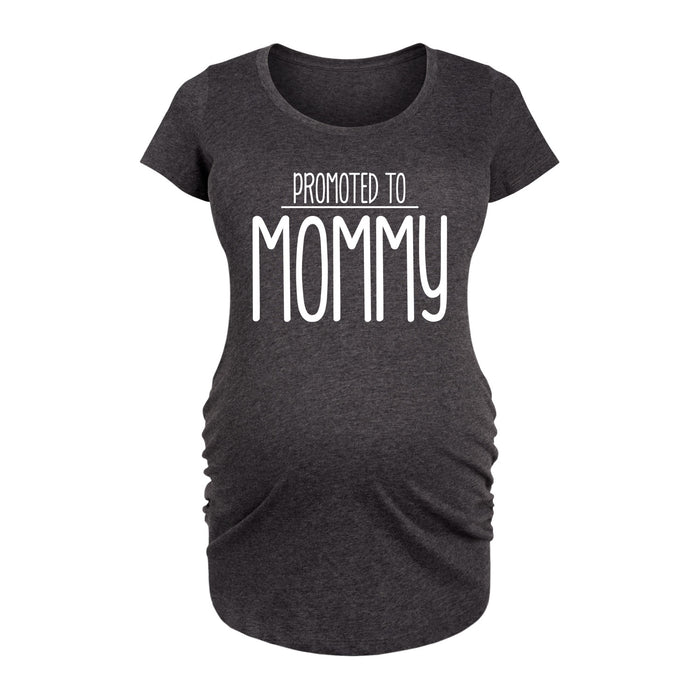 Promoted To Mommy Maternity Scoop Neck Tee