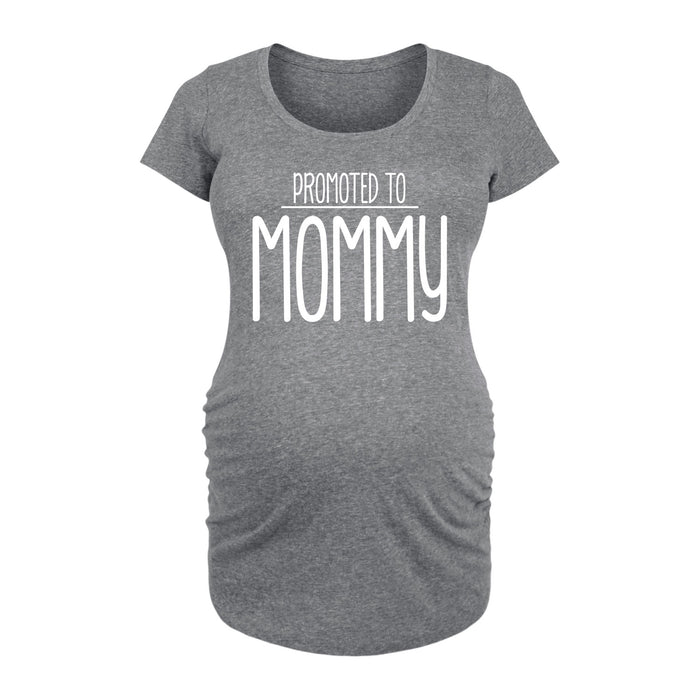 Promoted To Mommy Maternity Scoop Neck Tee