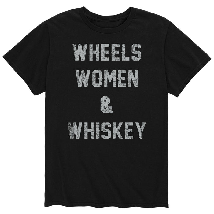 Wheels Women Whiskey Men's Short Sleeve T-Shirt