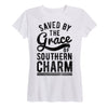 Saved By The Grace Of Southern Charm Ladies Short Sleeve Classic Fit Tee