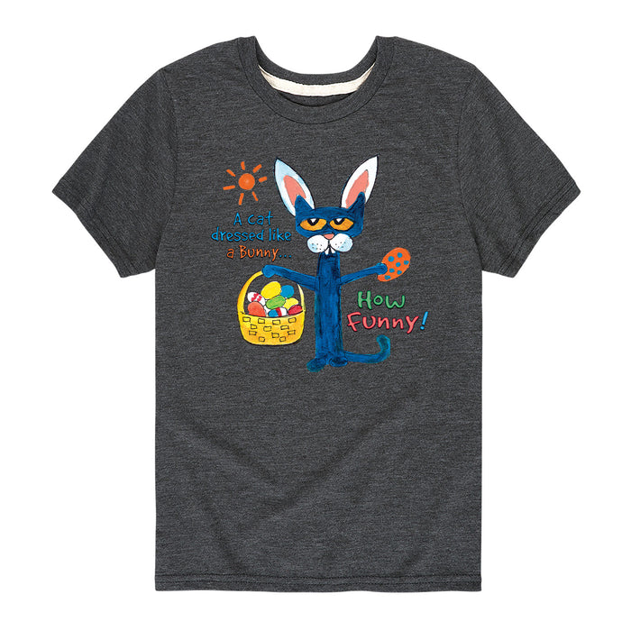 Pete the Cat A Cat Dressed Like A Bunny Youth Short Sleeve Tee