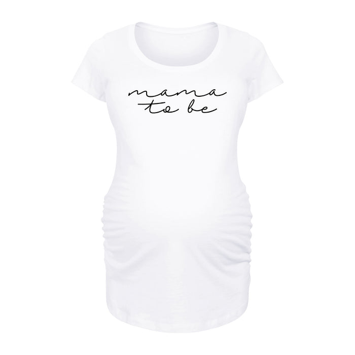 Mama To Be Script Maternity Scoop Neck Tee