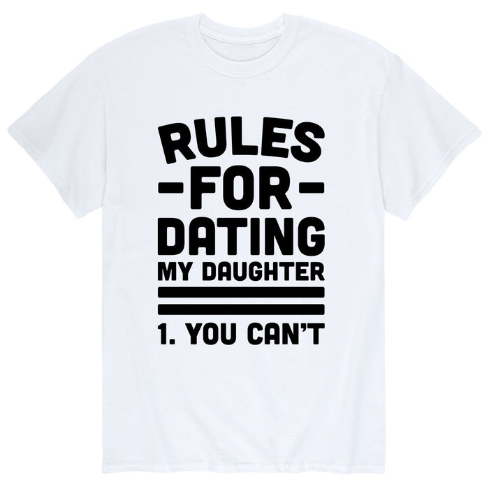 Rules For Dating My Daughter Men's Short Sleeve T-Shirt