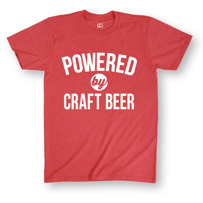 Powered By Craft Beer Men's Short Sleeve T-Shirt