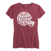 Tailgates Traditions And Touchdowns Ladies Short Sleeve Classic Fit Tee