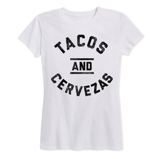 Tacos And Cervezas Ladies Short Sleeve Classic Fit Tee