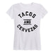 Tacos And Cervezas Ladies Short Sleeve Classic Fit Tee