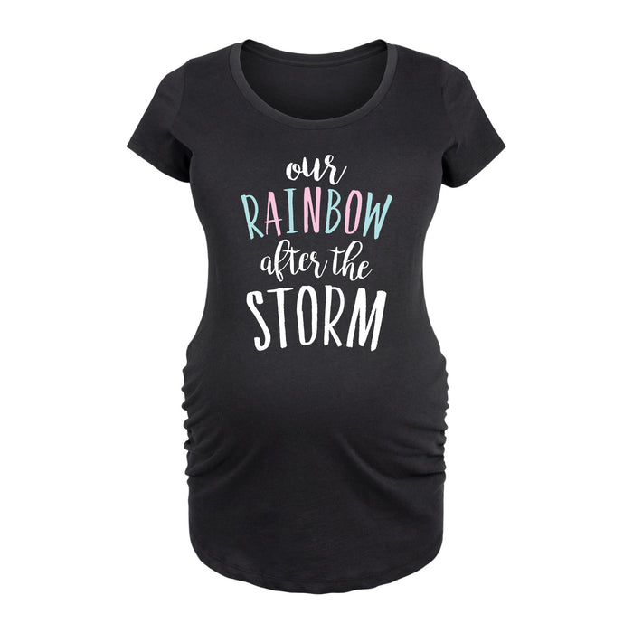 Our Rainbow After The Storm Maternity Scoop Neck Tee