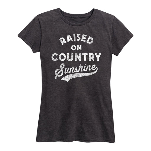 Raised On Country Sunshine Ladies Short Sleeve Classic Fit Tee