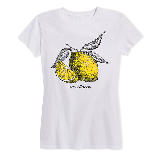 Un Citron Lemon Ladies Short Sleeve Classic Fit Tee