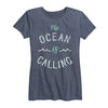 The Ocean Is Calling Ladies Short Sleeve Classic Fit Tee