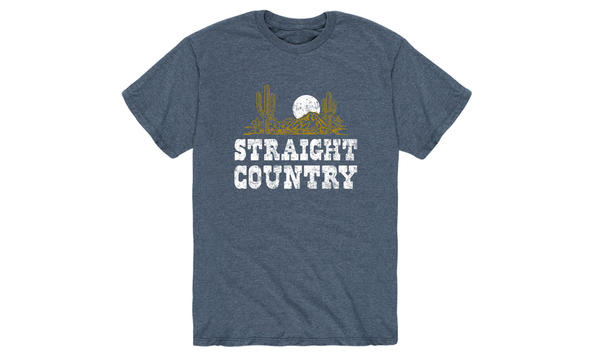 Straight Country Men's Short Sleeve T-Shirt