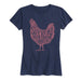 Support Your Local Farmers Chicken Ladies Short Sleeve Classic Fit Tee