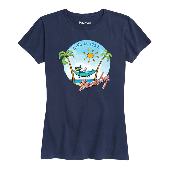 Life Is Just Beachy Womenss Short Sleeve Classic Fit Tee