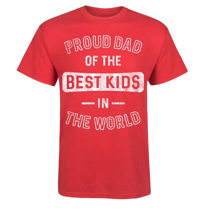 Proud Dad of the Best Kids Men's Short Sleeve T-Shirt