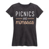 Picnics And Mimosas Ladies Short Sleeve Classic Fit Tee