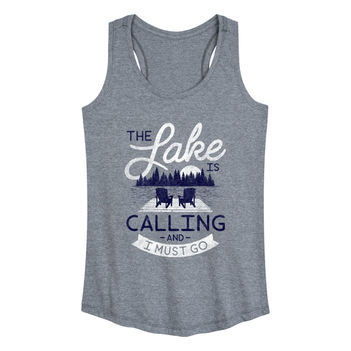 The Lake Is Calling And I Must Go Womens Racerback Tank