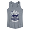 The Lake Is Calling And I Must Go Womens Racerback Tank