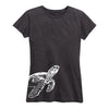 Sea Turtle Side Hit Ladies Short Sleeve Classic Fit Tee