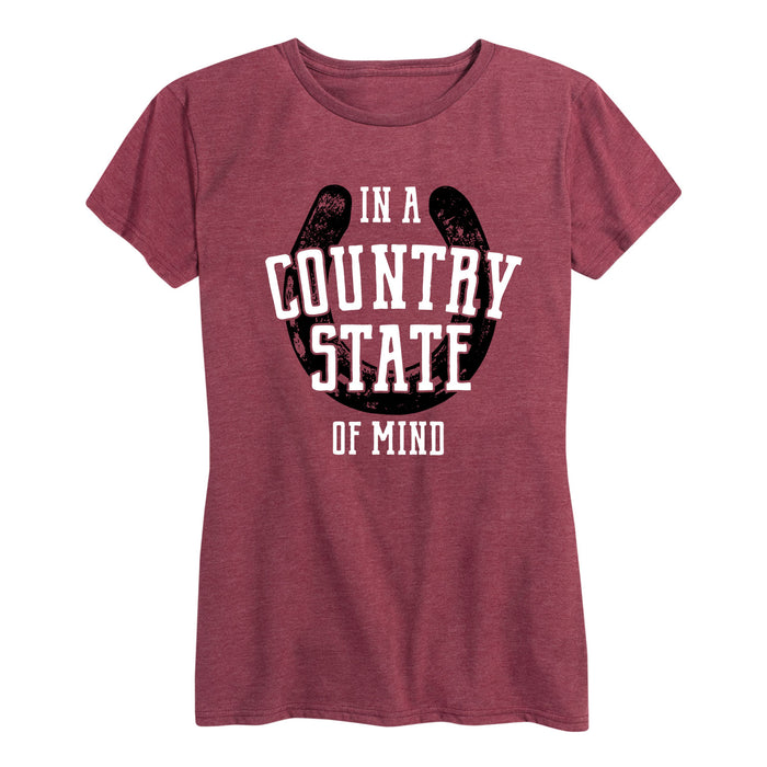 Country State Of Mind Ladies Short Sleeve Classic Fit Tee