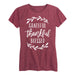 Grateful Thankful Blessed Ladies Short Sleeve Classic Fit Tee