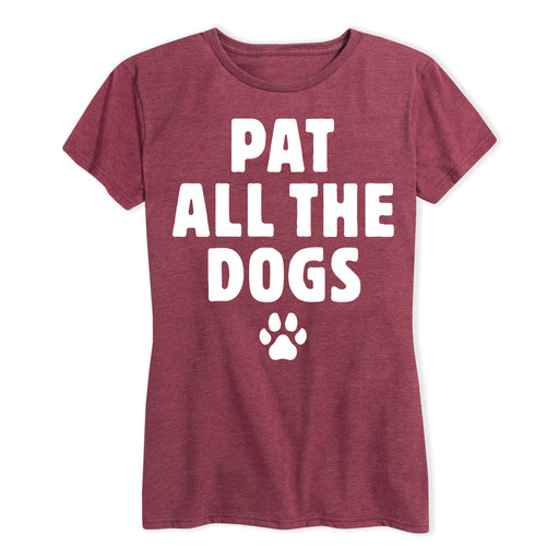 Pat All The Dogs Ladies Short Sleeve Classic Fit Tee